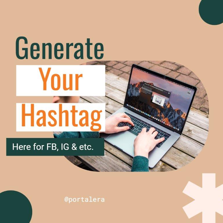 poster of generating hashtag